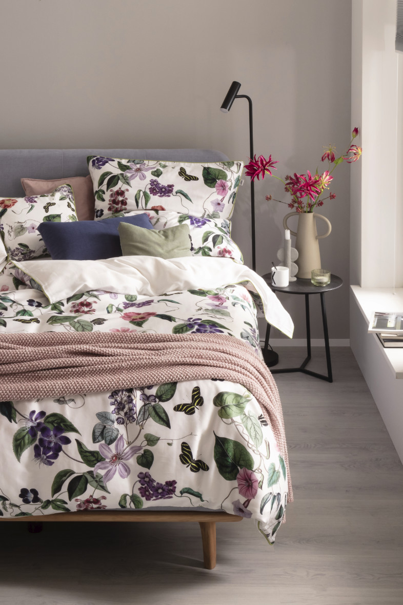 Bettwäsche BLOSSOM mit Blumenmuster SCHÖNER WOHNEN-Bettwäsche
