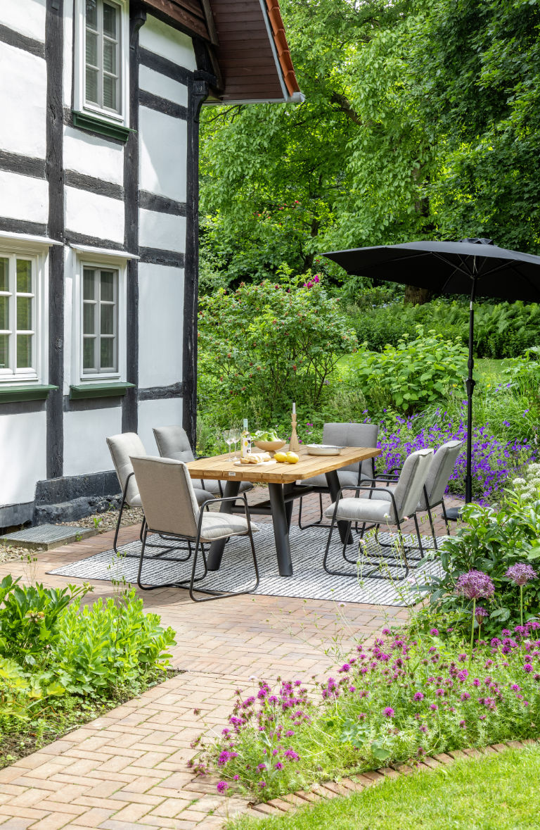 Terrasse SCHÖNER_WOHNEN_Kollektion_OutdoorTextilien
