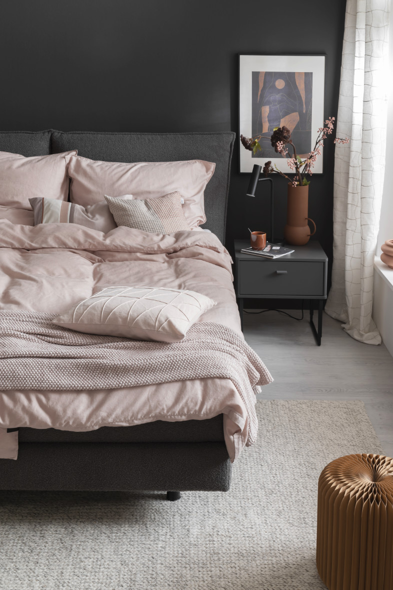 Unifarbene Bettwäsche in rosa SCHÖNER WOHNEN-Bettwäsche