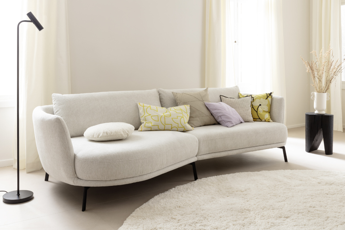 schwarzes 2-Sitzer Sofa Pearl SCHÖNER WOHNEN-Sofas