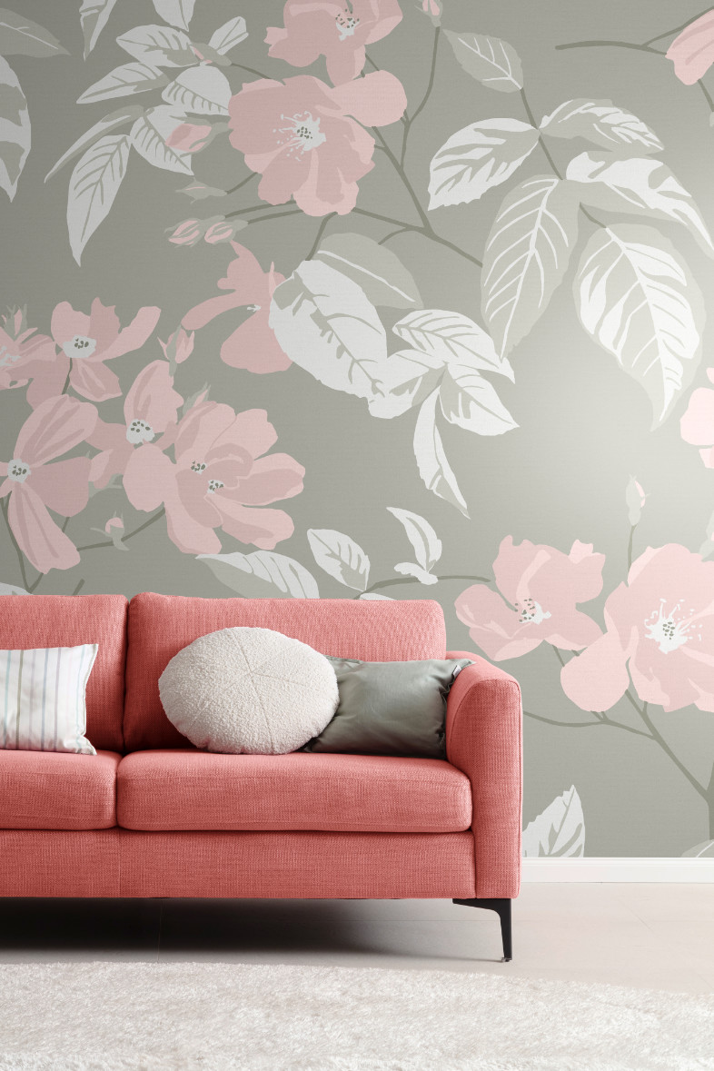 Digitaltapete Flowers grün SCHOENER-WOHNEN-8 Ideen für den Frühling
