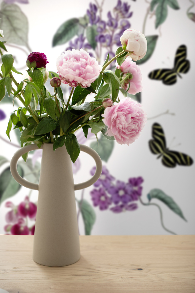 Blumenvase mit Tapete BLOSSOM SCHÖNER WOHNEN-Tapeten