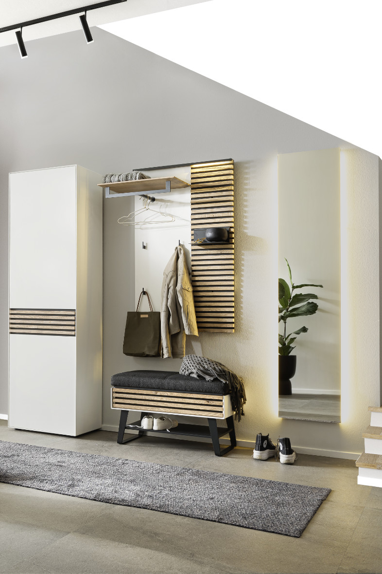 Schrank weiss mit Holz SCHÖNER-WOHNEN-Landhausstil