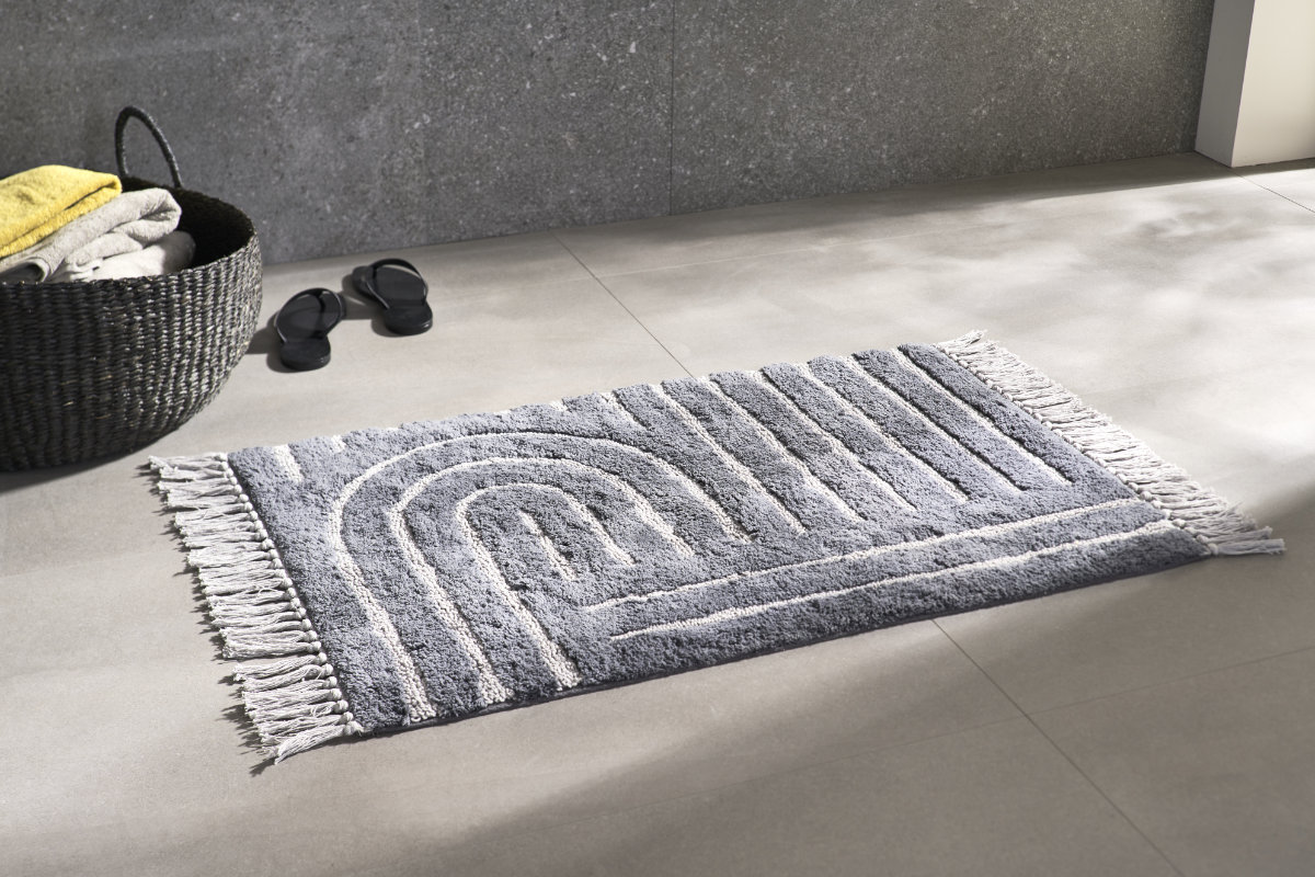 Badezimmer Teppich mit Muster SCHÖNER WOHNEN Badteppiche