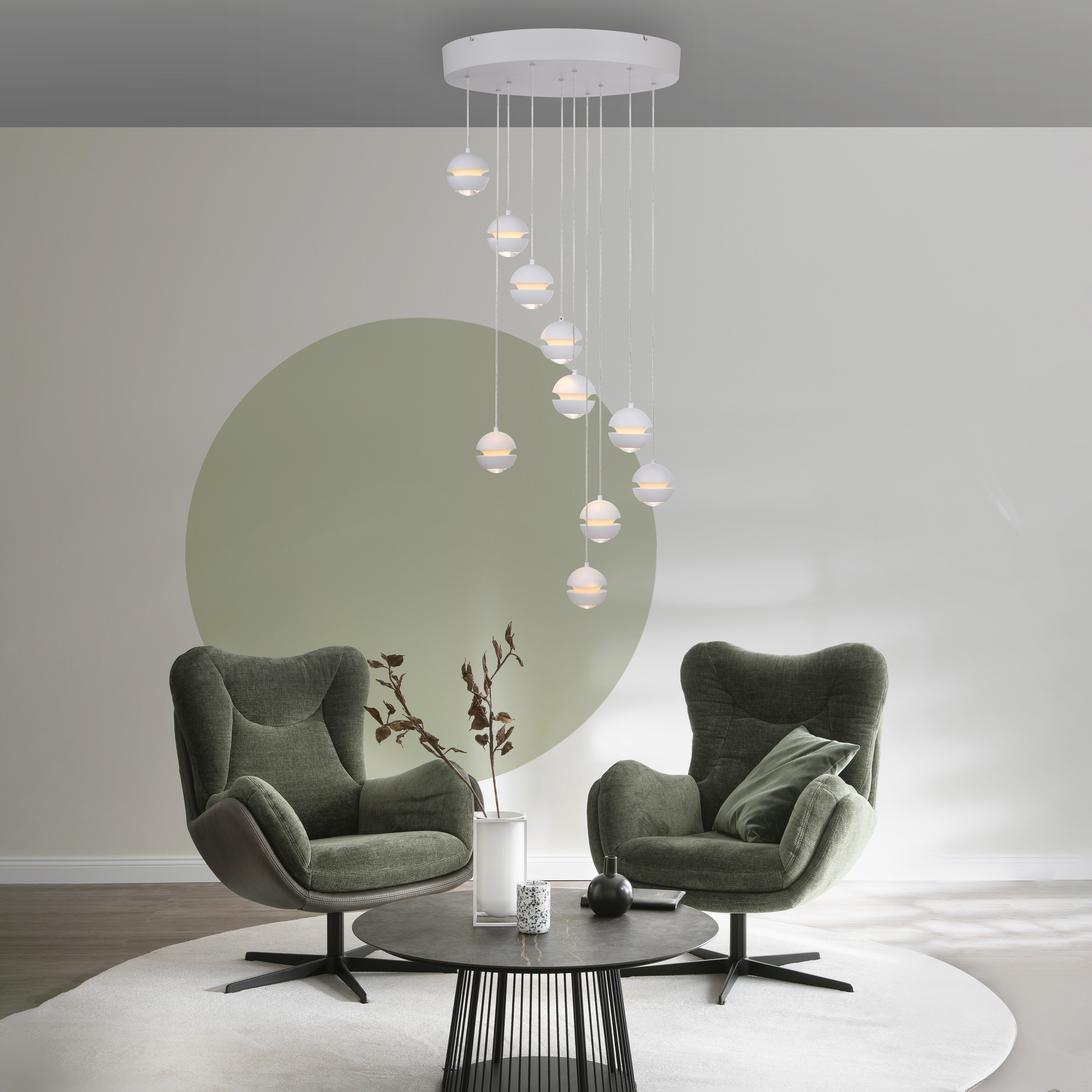 Pendelleuchte Lini rund