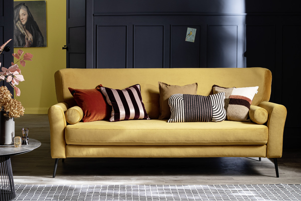 Couch gelb SCHOENER_WOHNEN_Kollektion_CoolBritannia