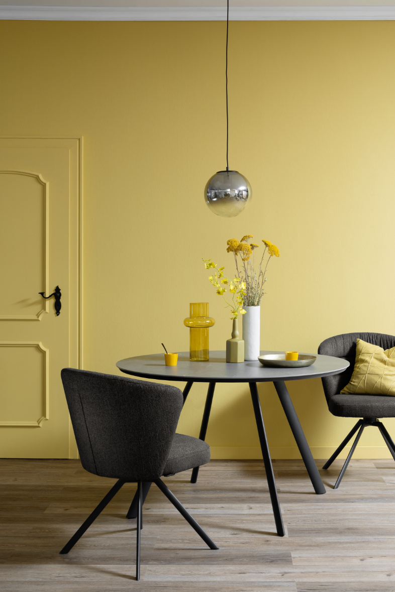 Esszimmer in Gelb mit gelben Details SCHÖNER WOHNEN-Kollektion Farbe Gelb