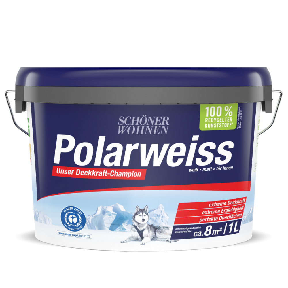 Wandfarbe Polarweiss