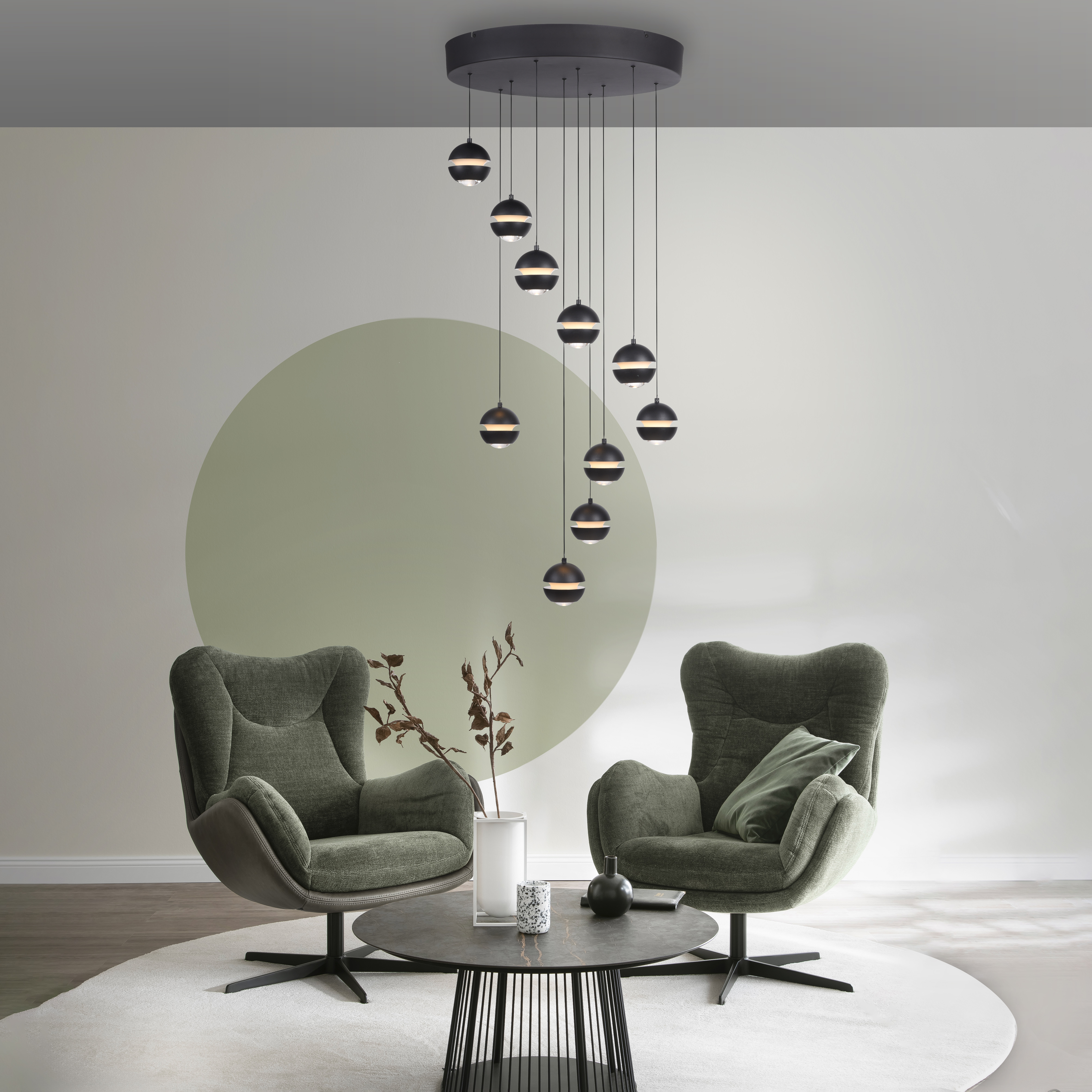 Pendelleuchte Lini rund