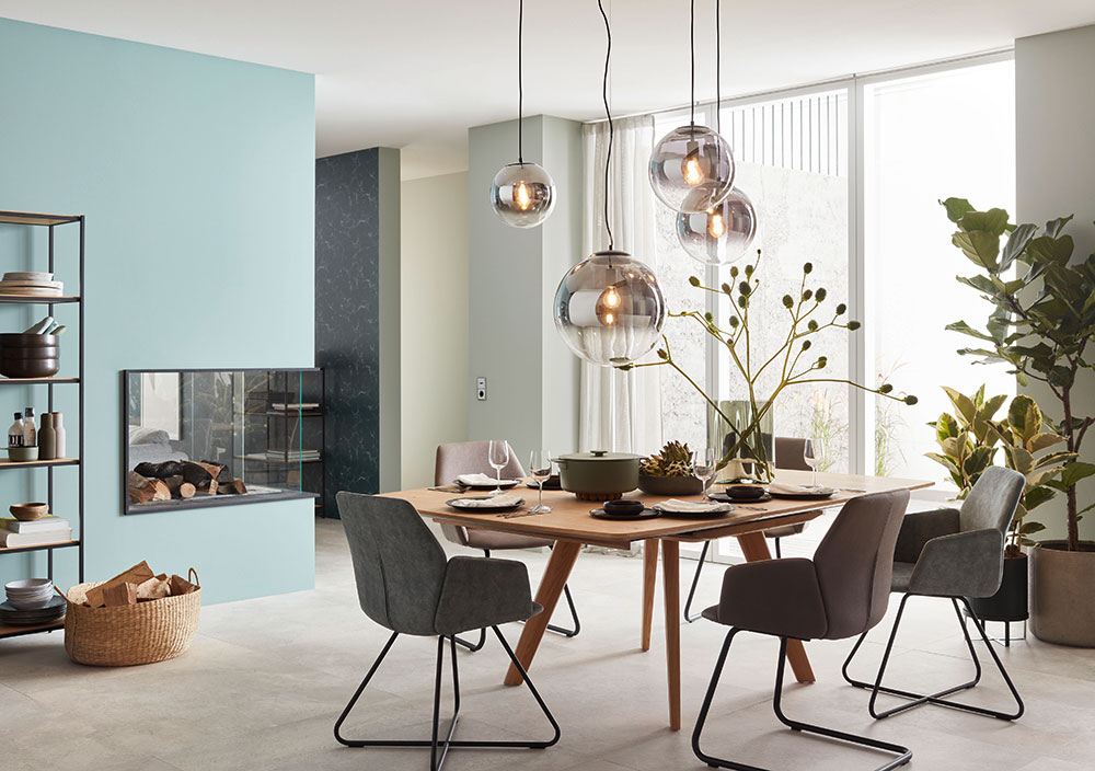 Eckiger Esstisch aus Holz SCHÖNER WOHNEN SCHÖNER WOHNEN Esstisch Extend