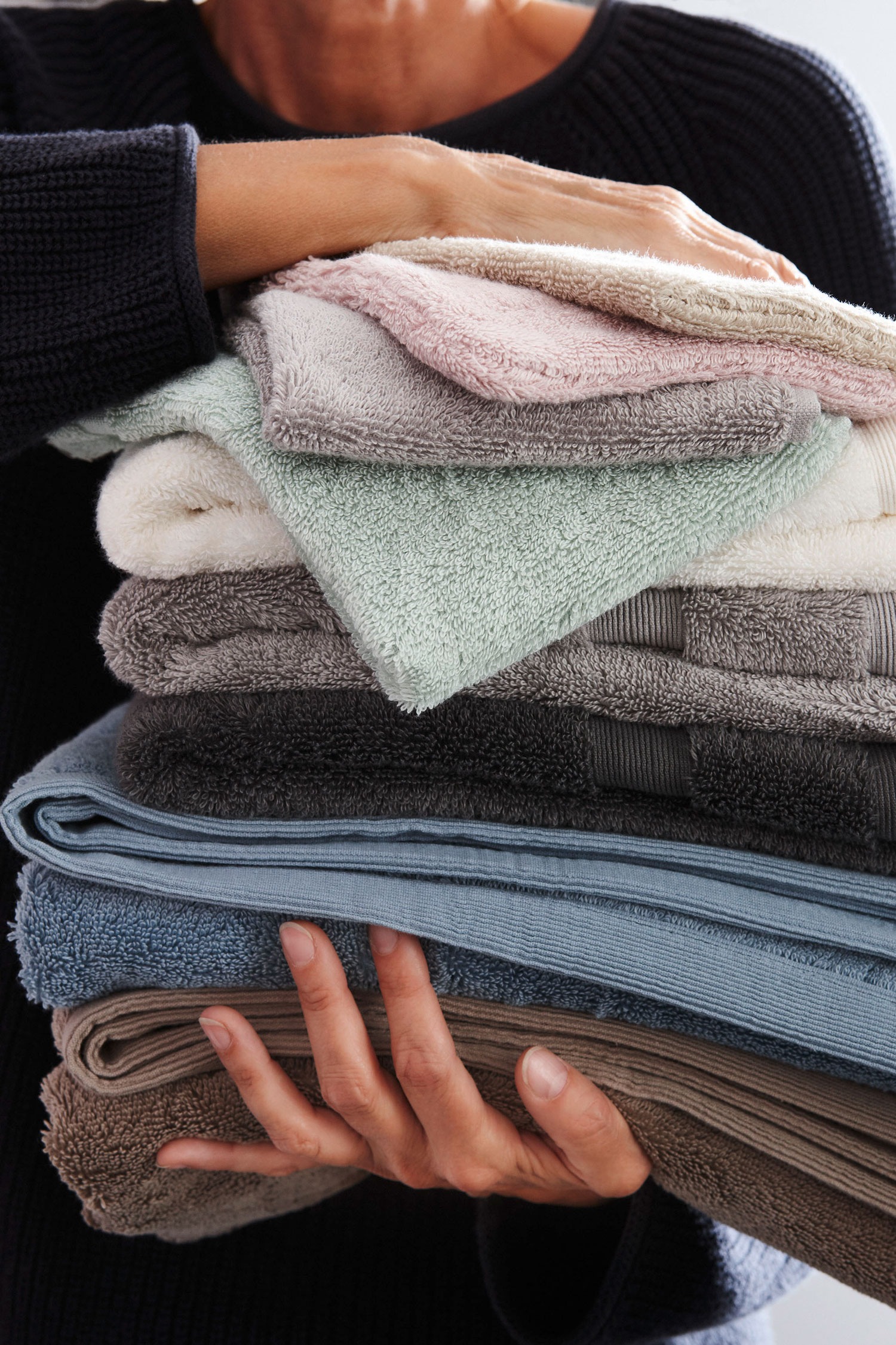 Badezimmer-Handtücher in verschiedenen Farben SCHÖNER WOHNEN-Handtücher