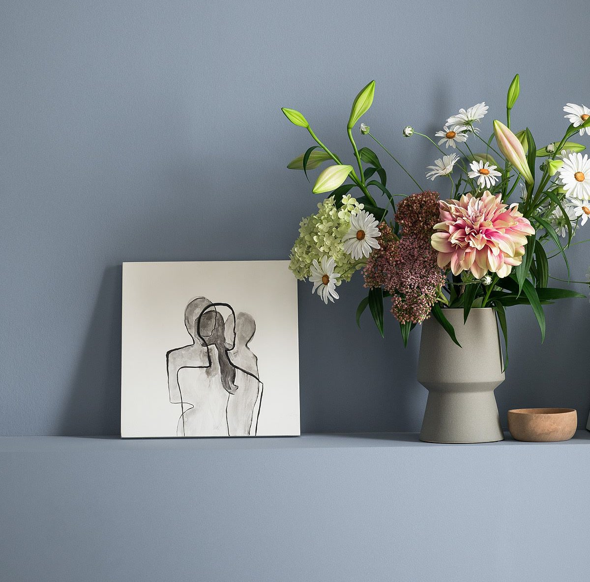 Trendfarbe Denim erzeugt wärme im Zimmer SCHÖNER WOHNEN-Designfarbe