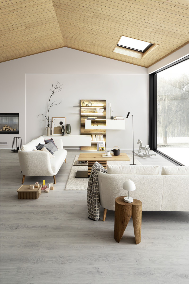 gemütliches Wohnzimmer nordisch hell SCHÖNER WOHNEN Sofa