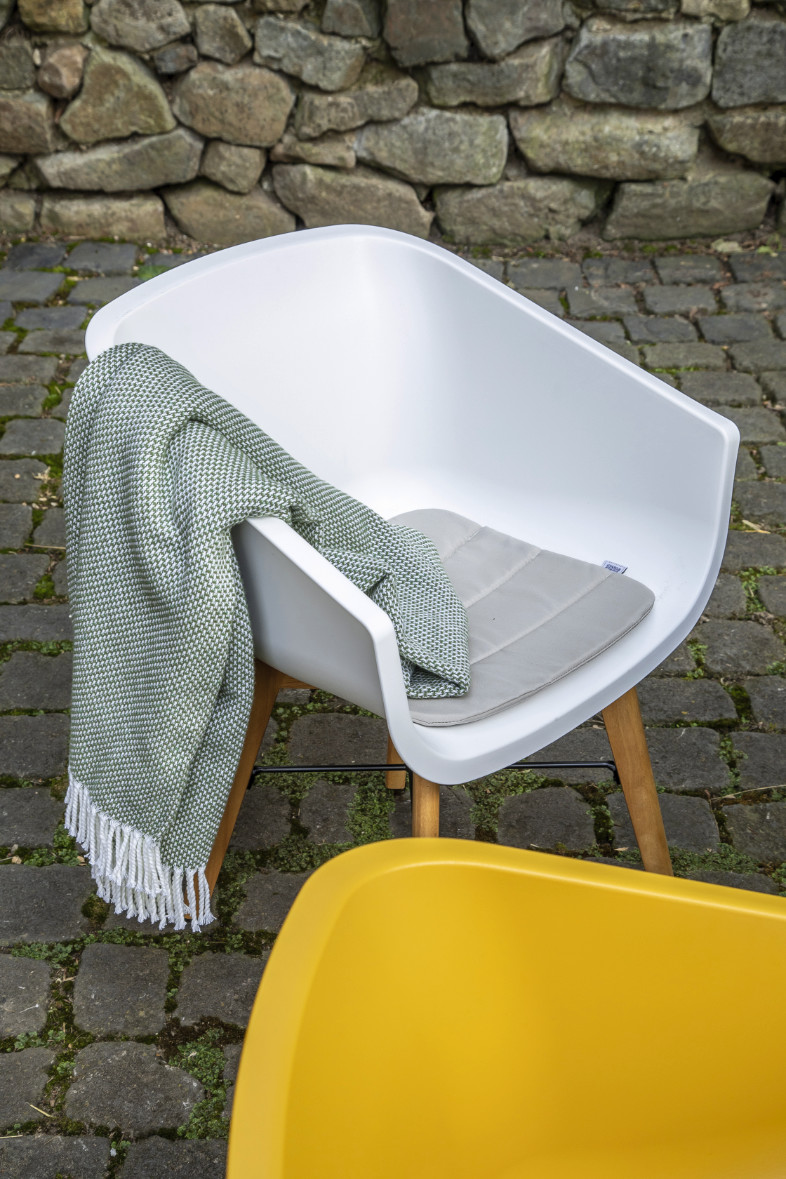 Outdoor Stuhl mit Stuhlkissen und Decke SCHÖNER WOHNEN-Outdoor