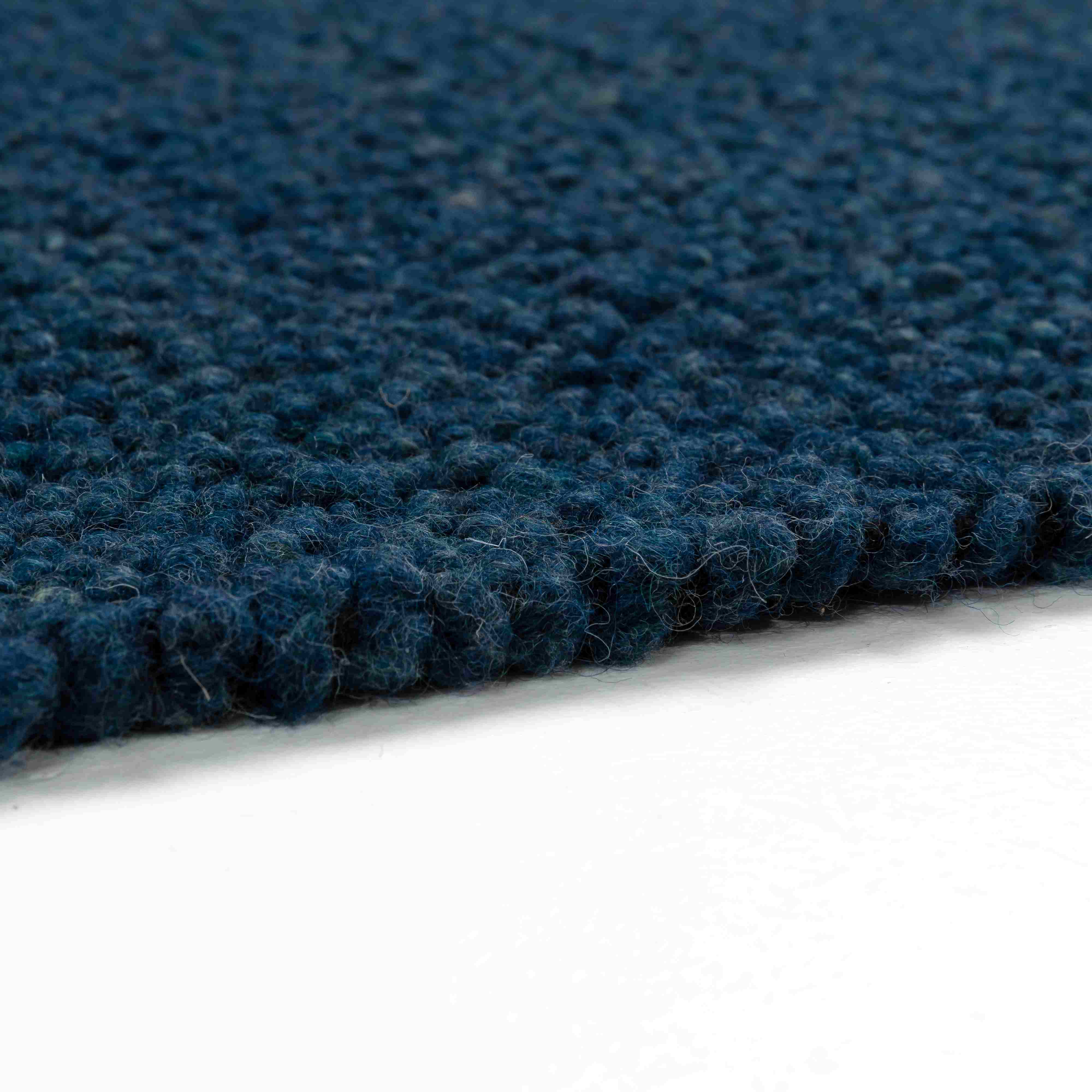 SCHOENER_WOHNEN-Teppich Junika-dunkelblau