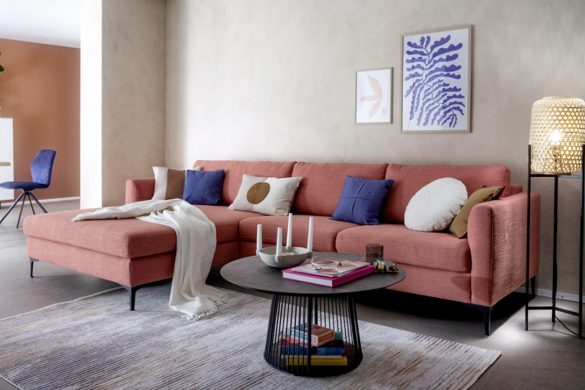 Modernes Badezimmer in Designfarbe SCHÖNER WOHNEN-Wandgestaltung