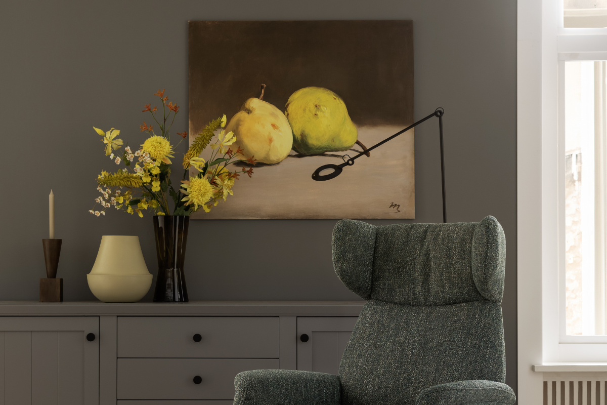 Wohnzimmer mit Bild Birnen SCHÖNER WOHNEN Kollektion Kunstdrucke