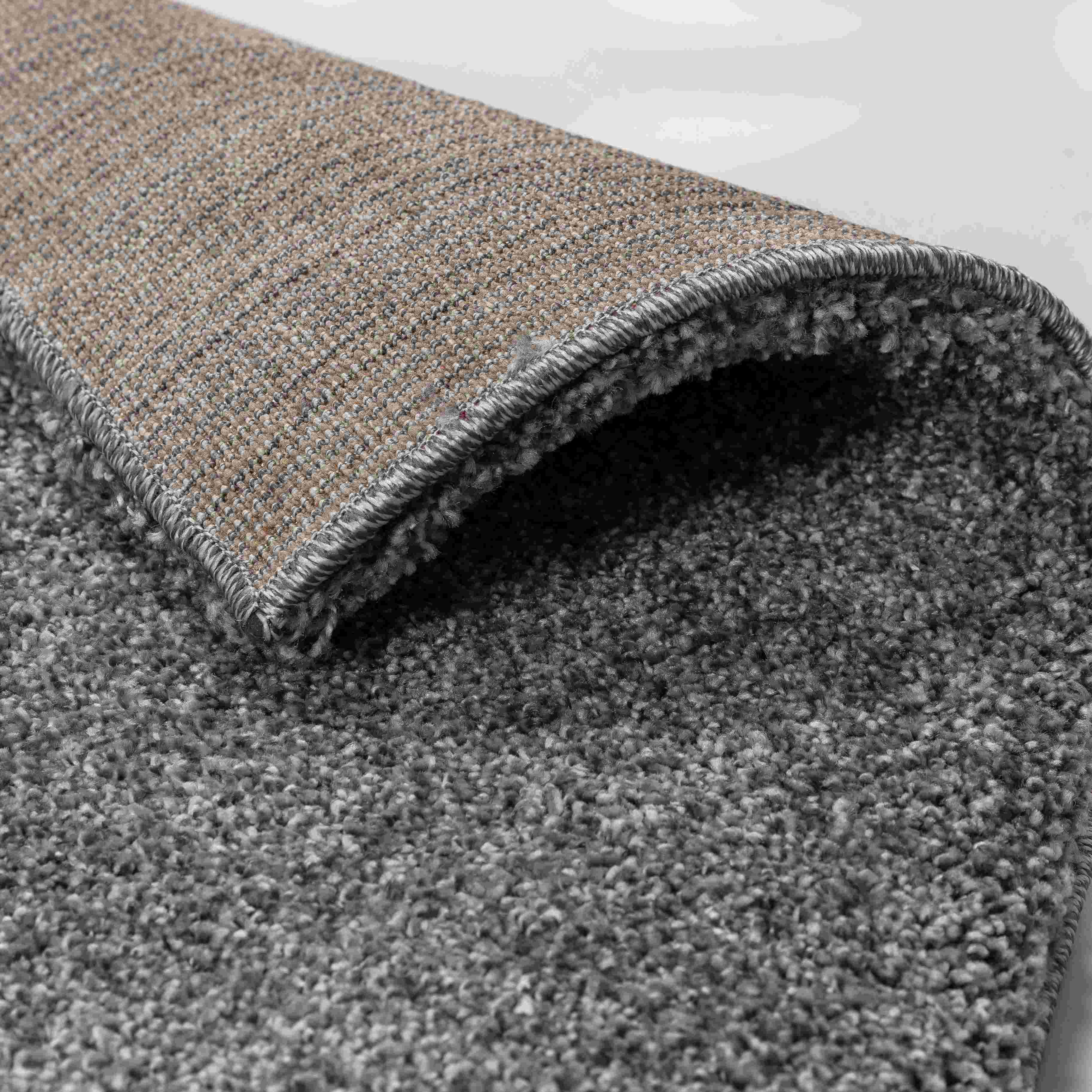 SCHOENER_WOHNEN-Teppich Leverage-grau