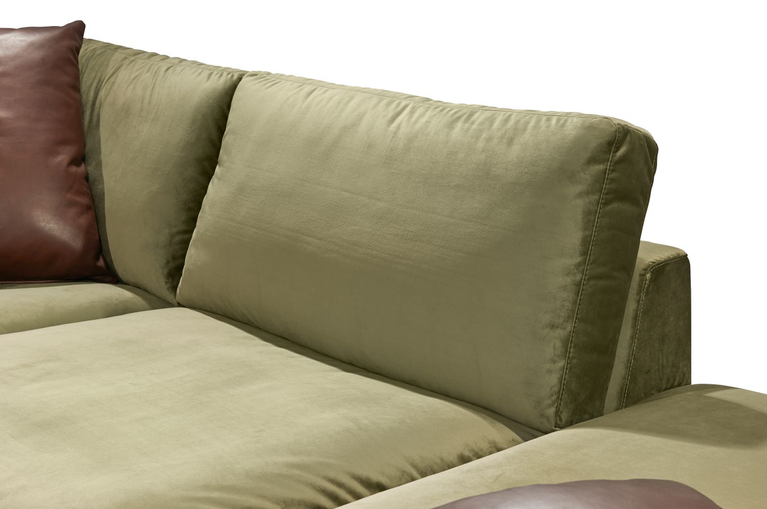 Velvet Ecksofa in grün SCHÖNER WOHNEN-Sofas