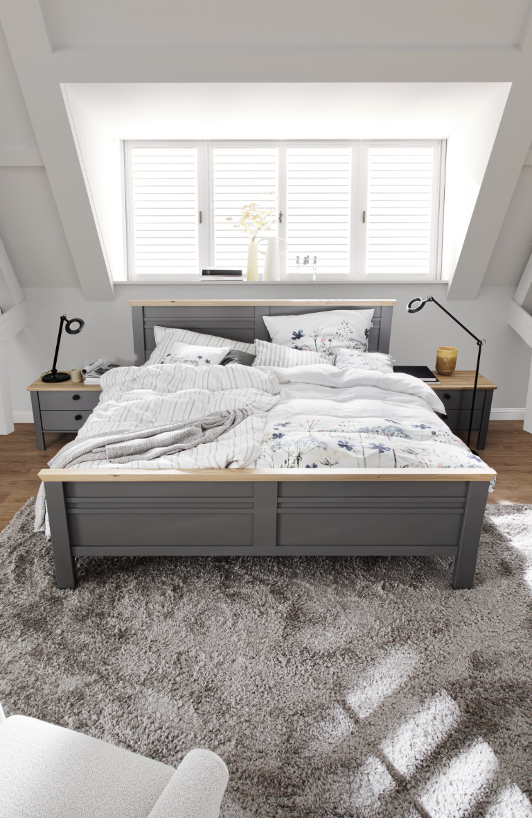 Schlafzimmer Teppich in Grau Schoener_Wohnen_Kollektion