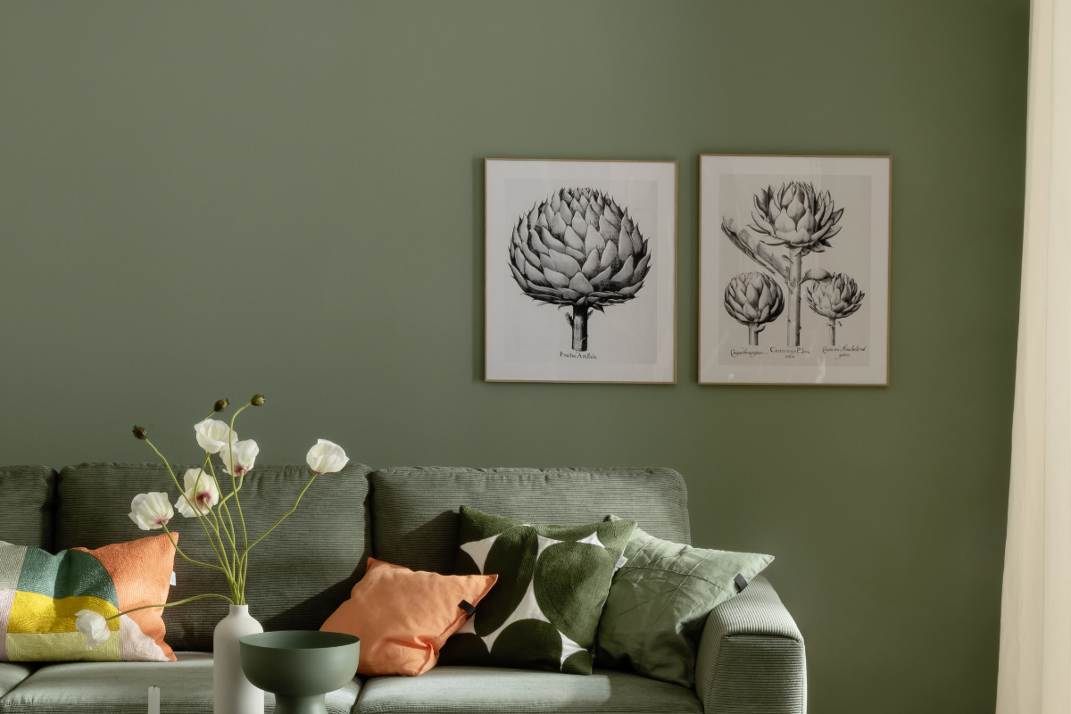 Wandfarben im Wohnzimmer SCHÖNER WOHNEN-Farben und Lacke