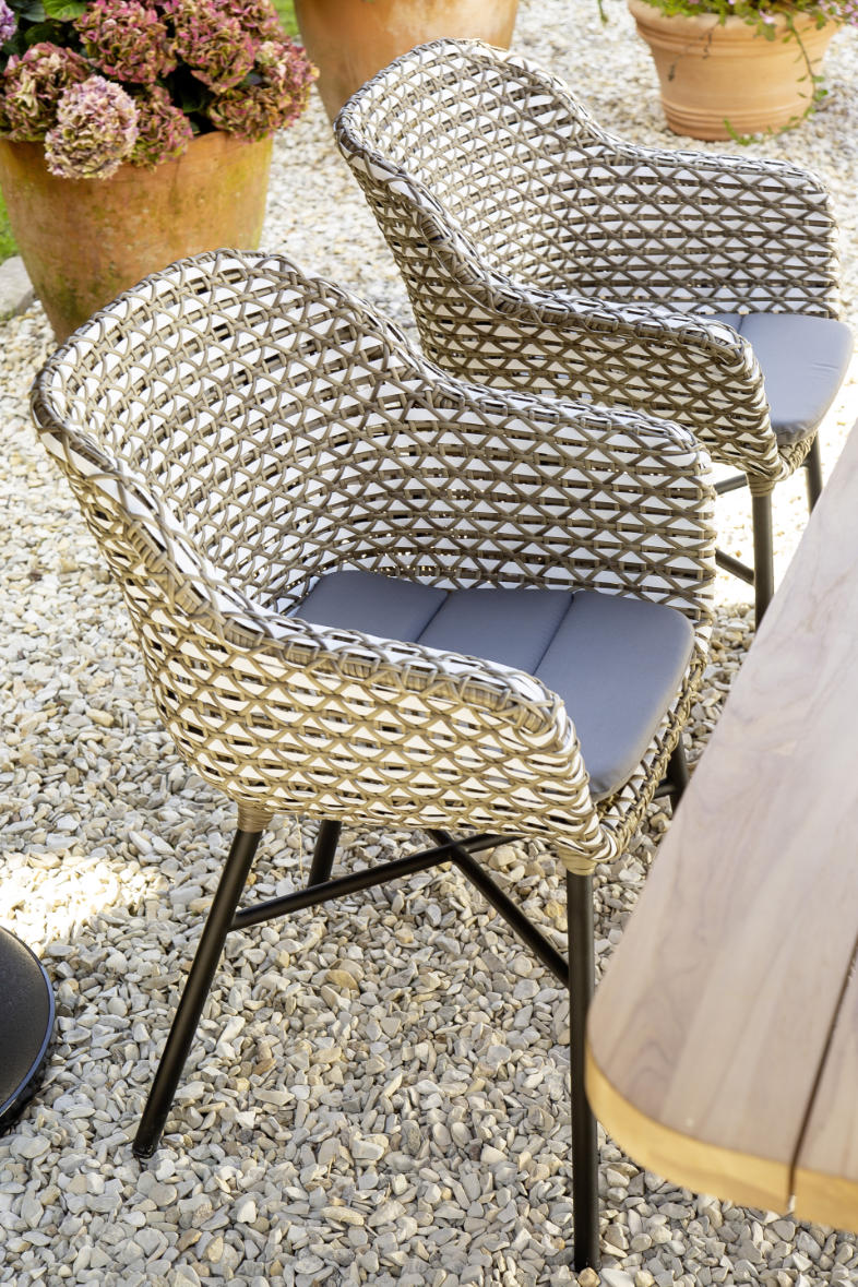 Outdoor Stuhl mit Sitzkissen SCHOENER-WOHNEN-Outdoor-Textilien
