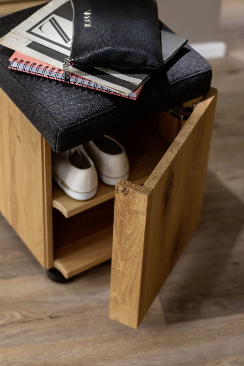 Hocker Aufbewahrung Holz SCHÖNER WOHNEN Flur