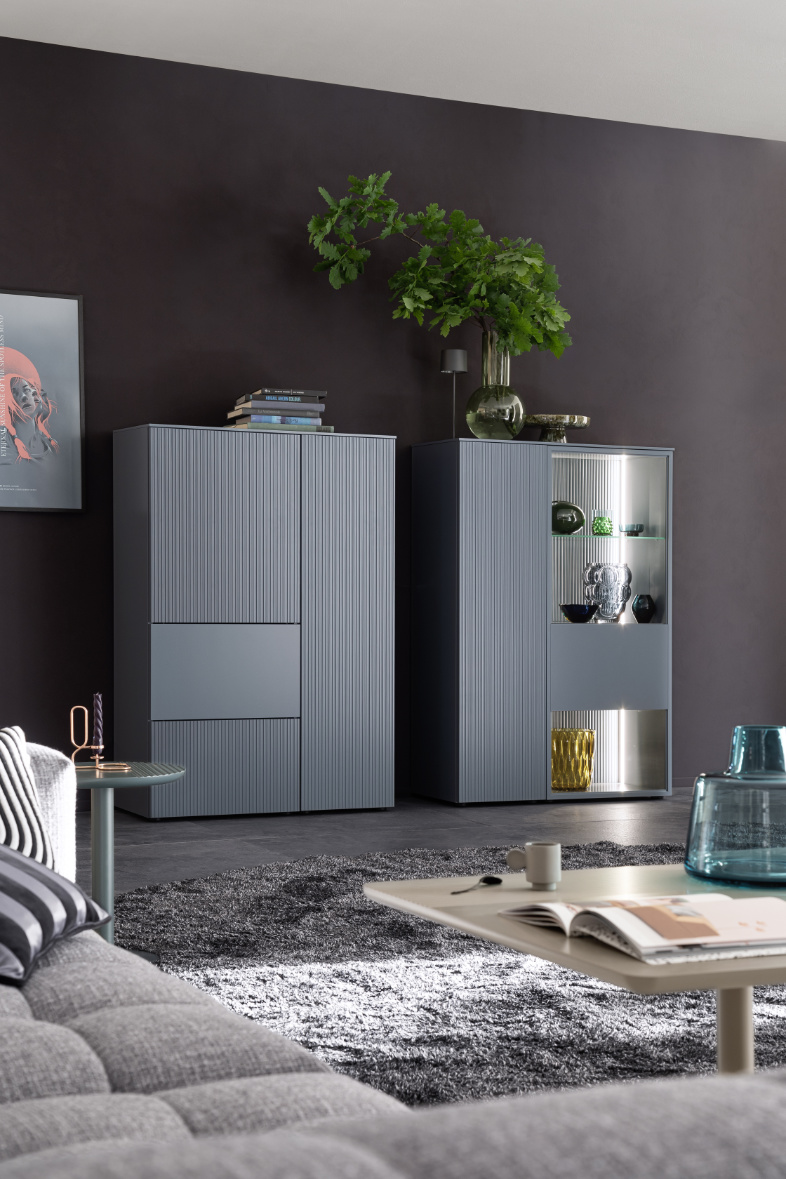 Vitrine AMAYA im Wohnzimmer SCHÖNER WOHNEN-Kollektion SCHÖNER WOHNEN-Stauraumserie AMAYA