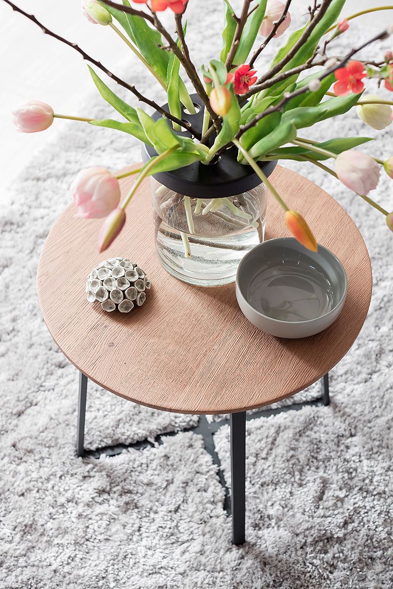 Couchtisch mit Massivholzplatte im Wohnzimmer SCHÖNER WOHNEN-Couchtisch