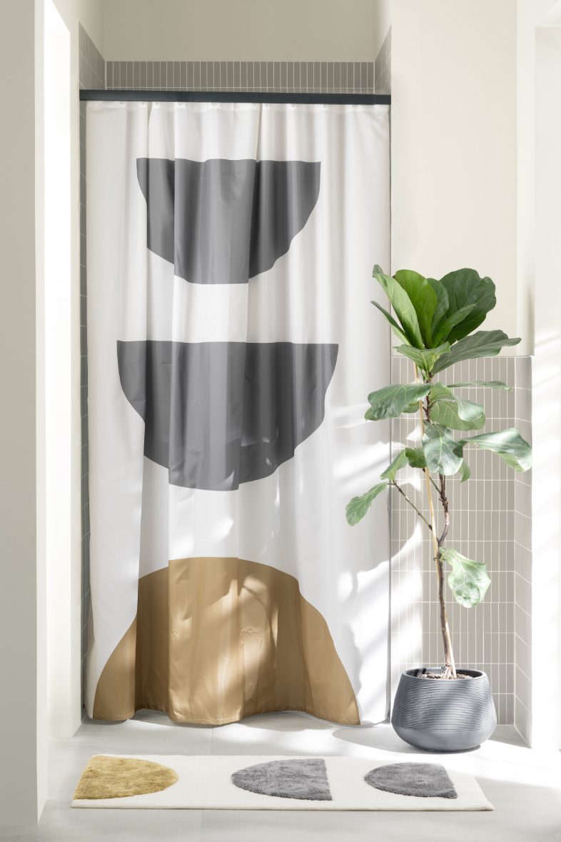 Duschvorhang Mahan SCHOENER_WOHNEN_Mini-Make-Over