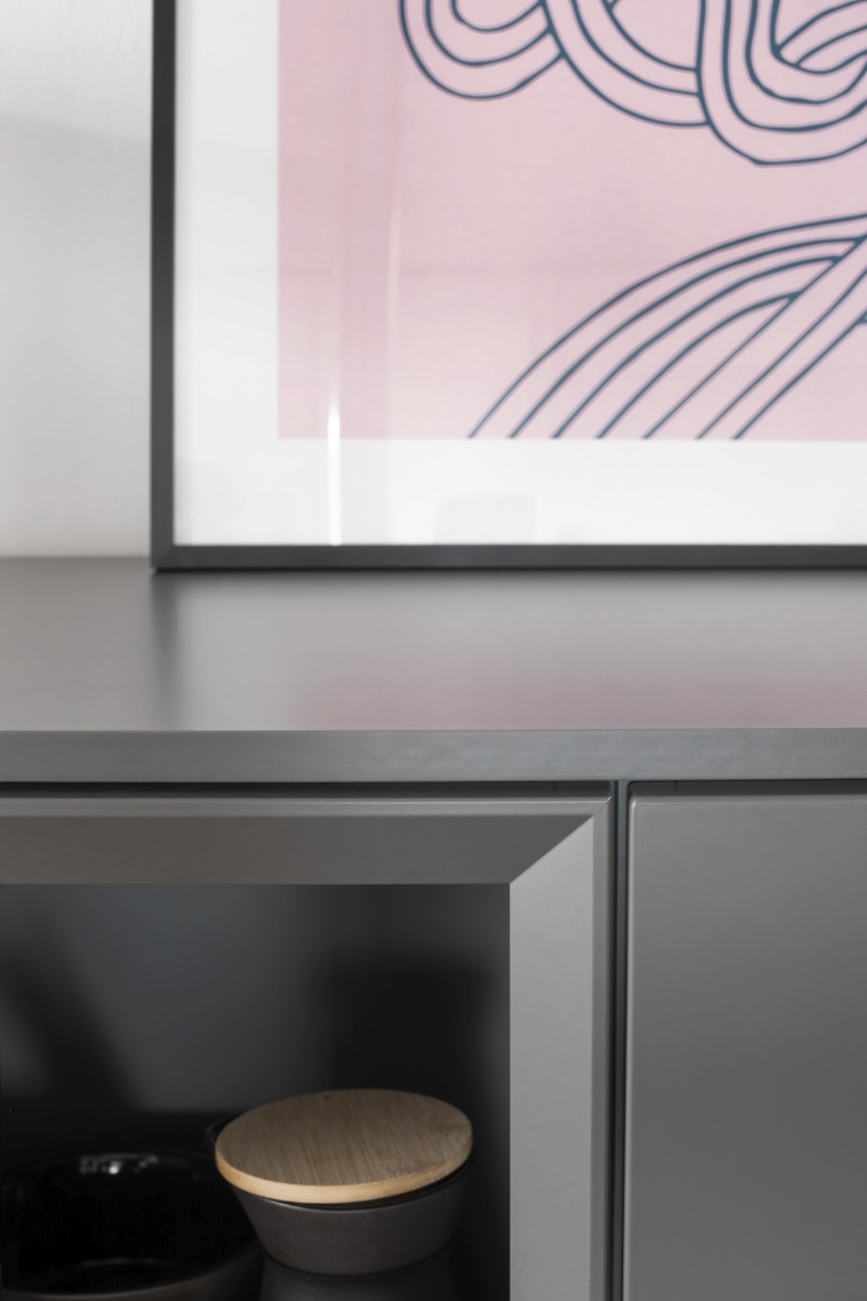 Highboard MINO in dunkelgrau SCHÖNER WOHNEN-Stauraummöbel