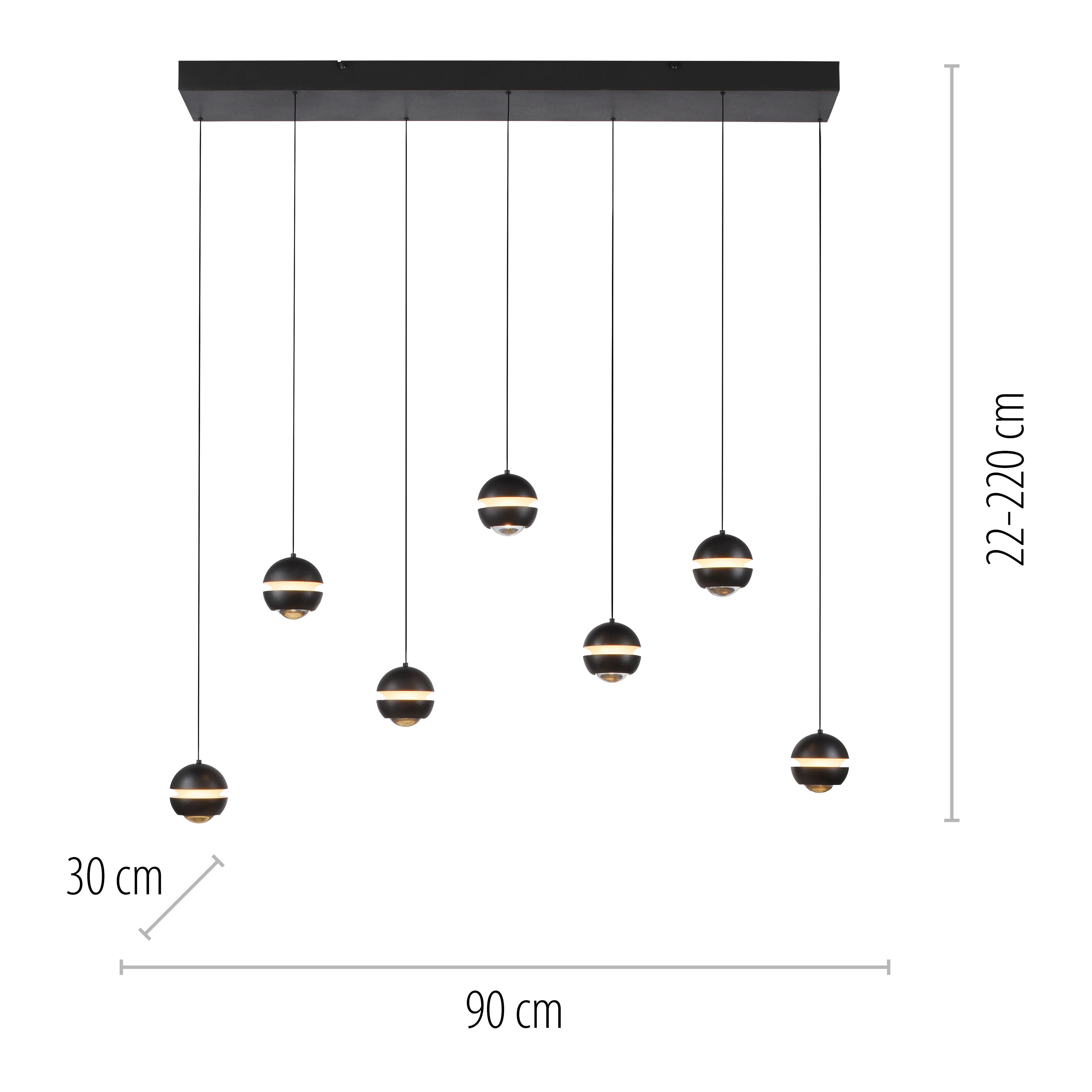 Pendelleuchte Lini 7er