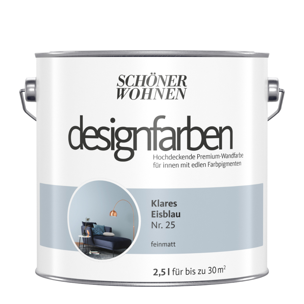 Designfarbe Klares Eisblau