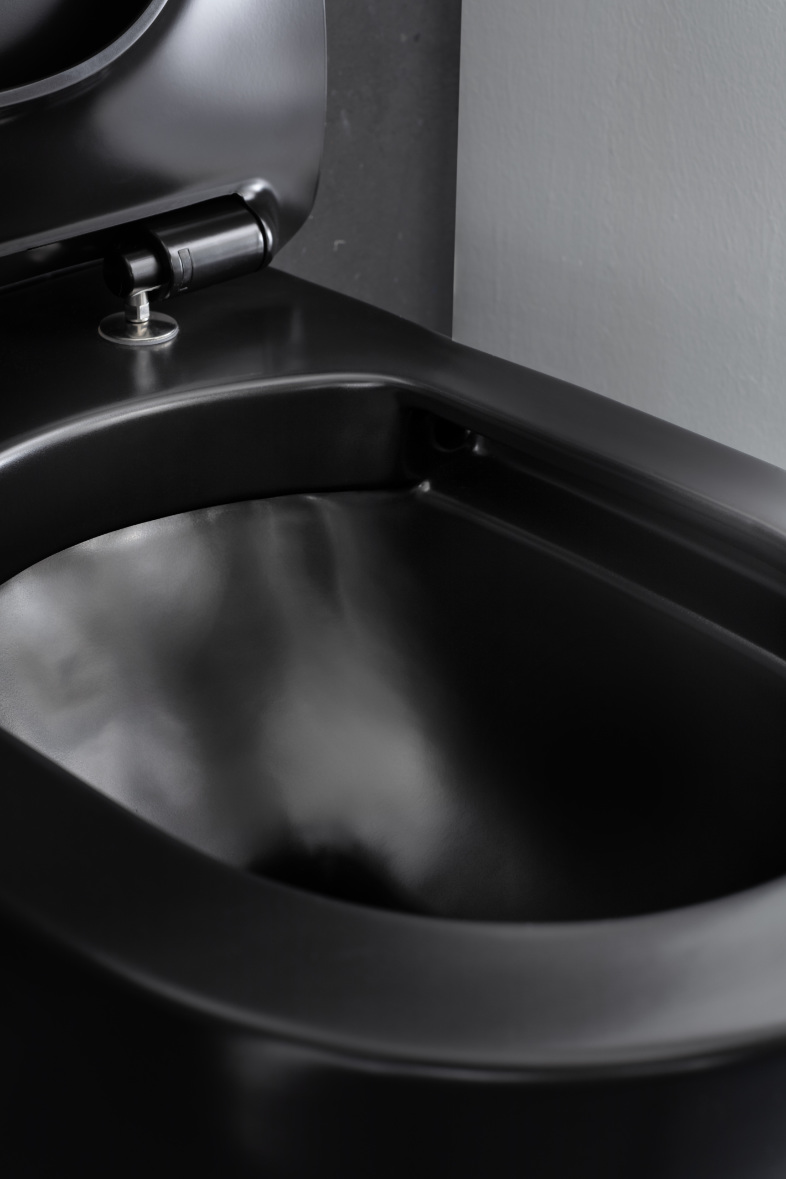 Schwarzes WC SCHÖNER WOHNEN-Bad