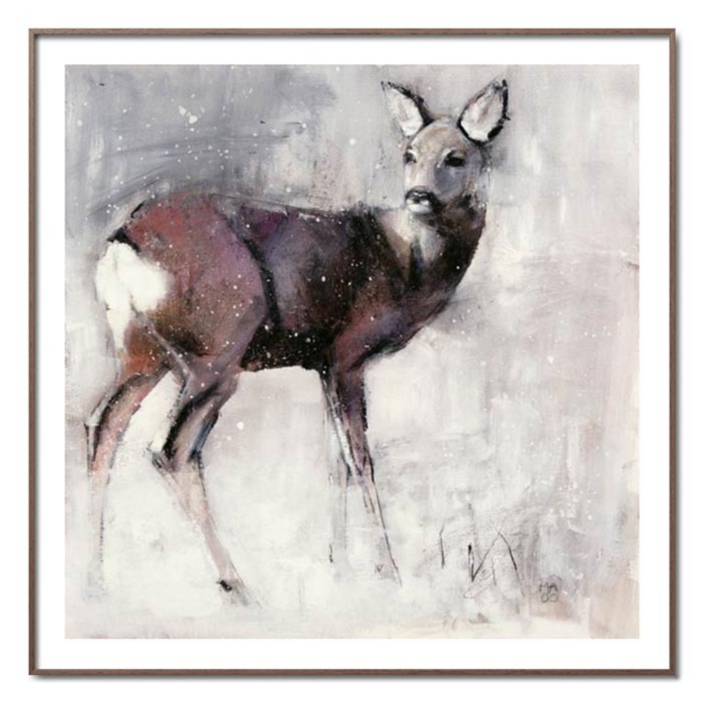 Schöner Wohnen Kollektion Gerahmter Kunstdruck 'Roe Doe' von Mark Adlington