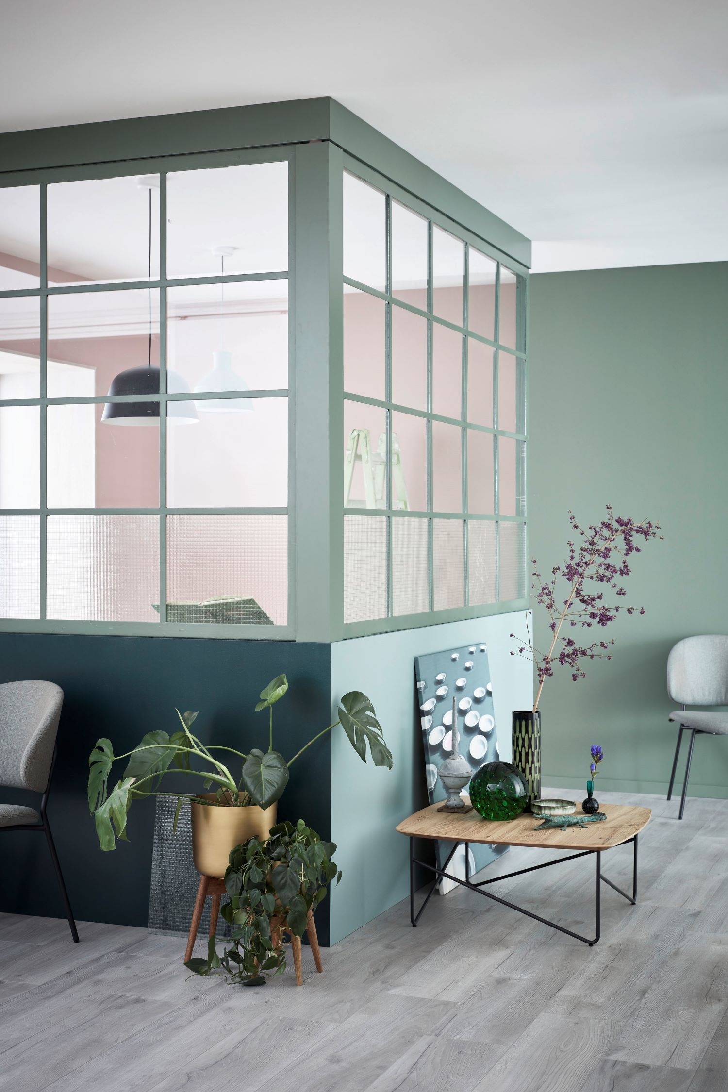 Helles Wohnzimmer in Grüntönen SCHÖNER WOHNEN-Wohnzimmer