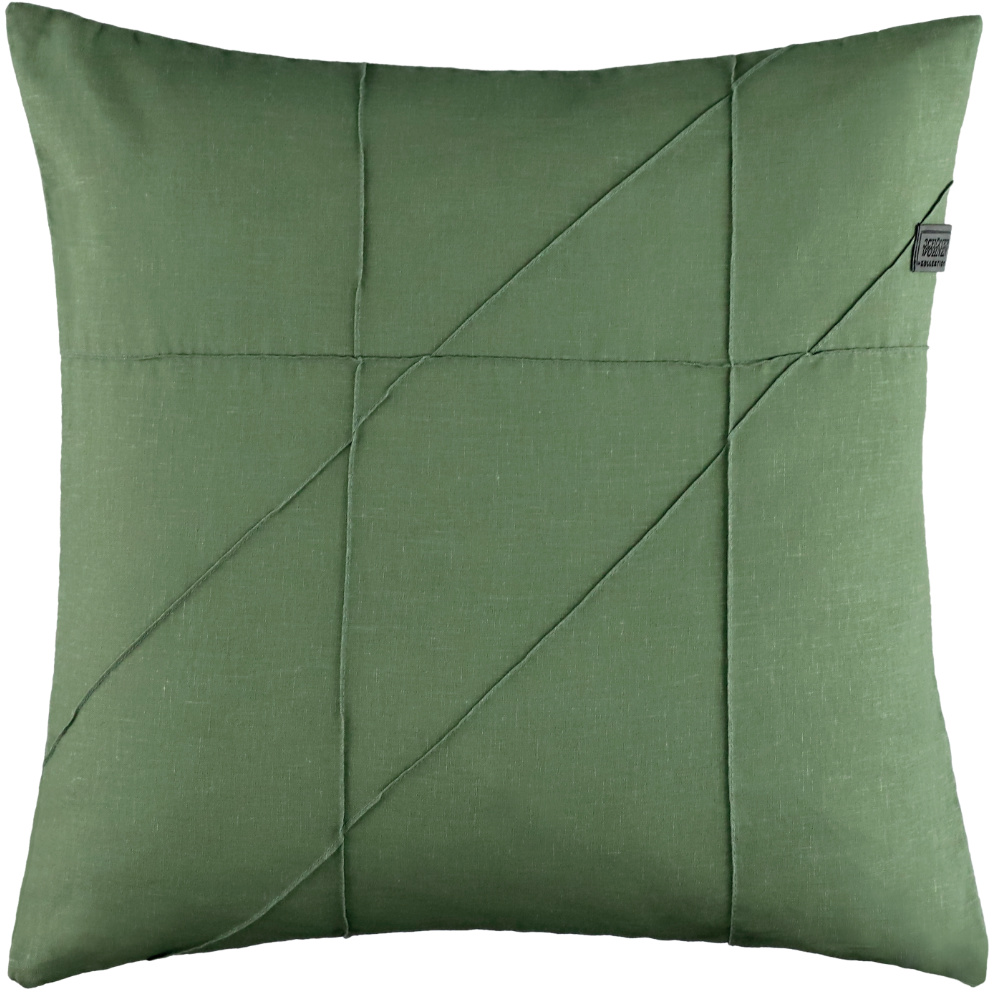 SCHOENER_WOHNEN-Kissenhülle Pleat-grün-71232-090-45-45
