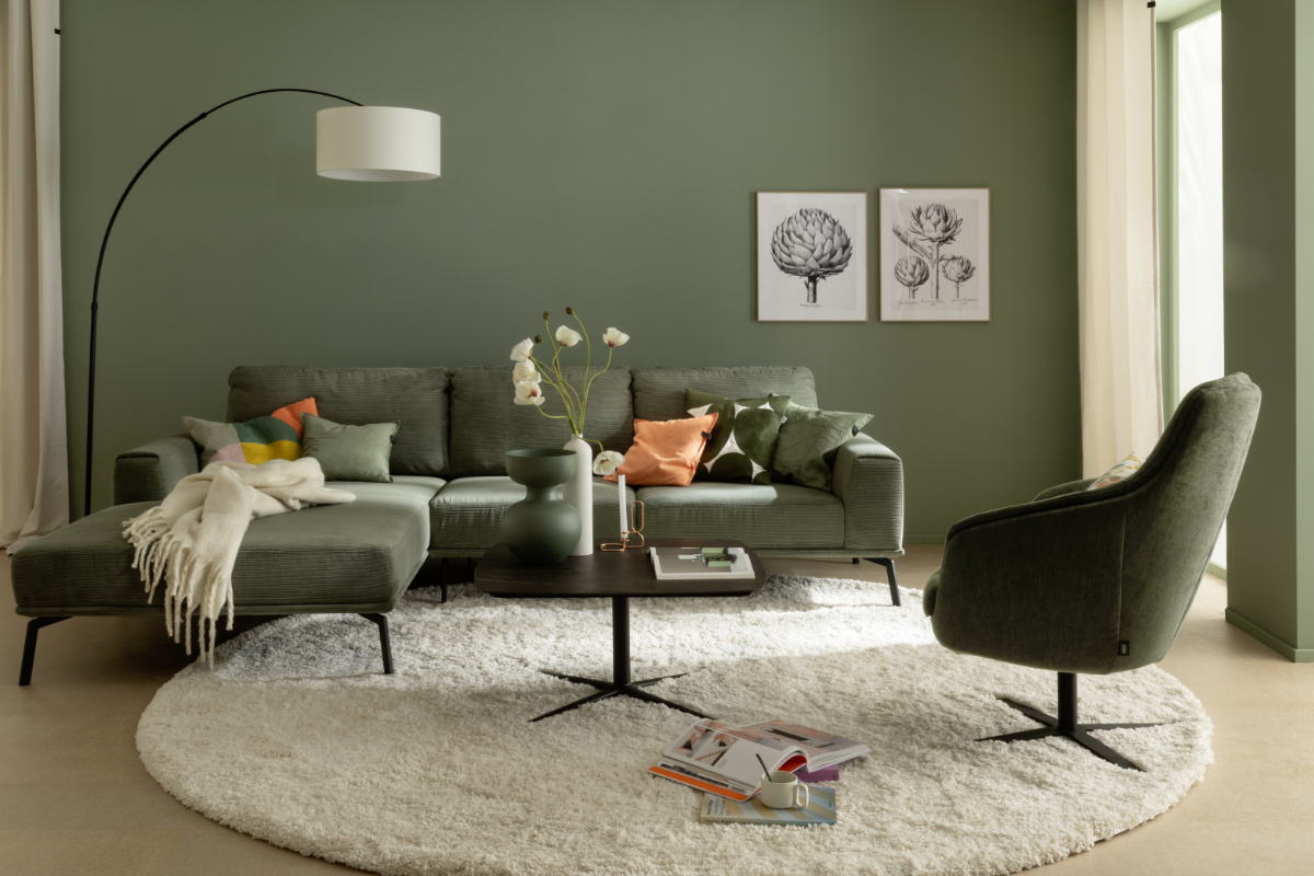 Wohnzimmer mit Bilderwand SCHÖNER WOHNEN Kollektion Bilder