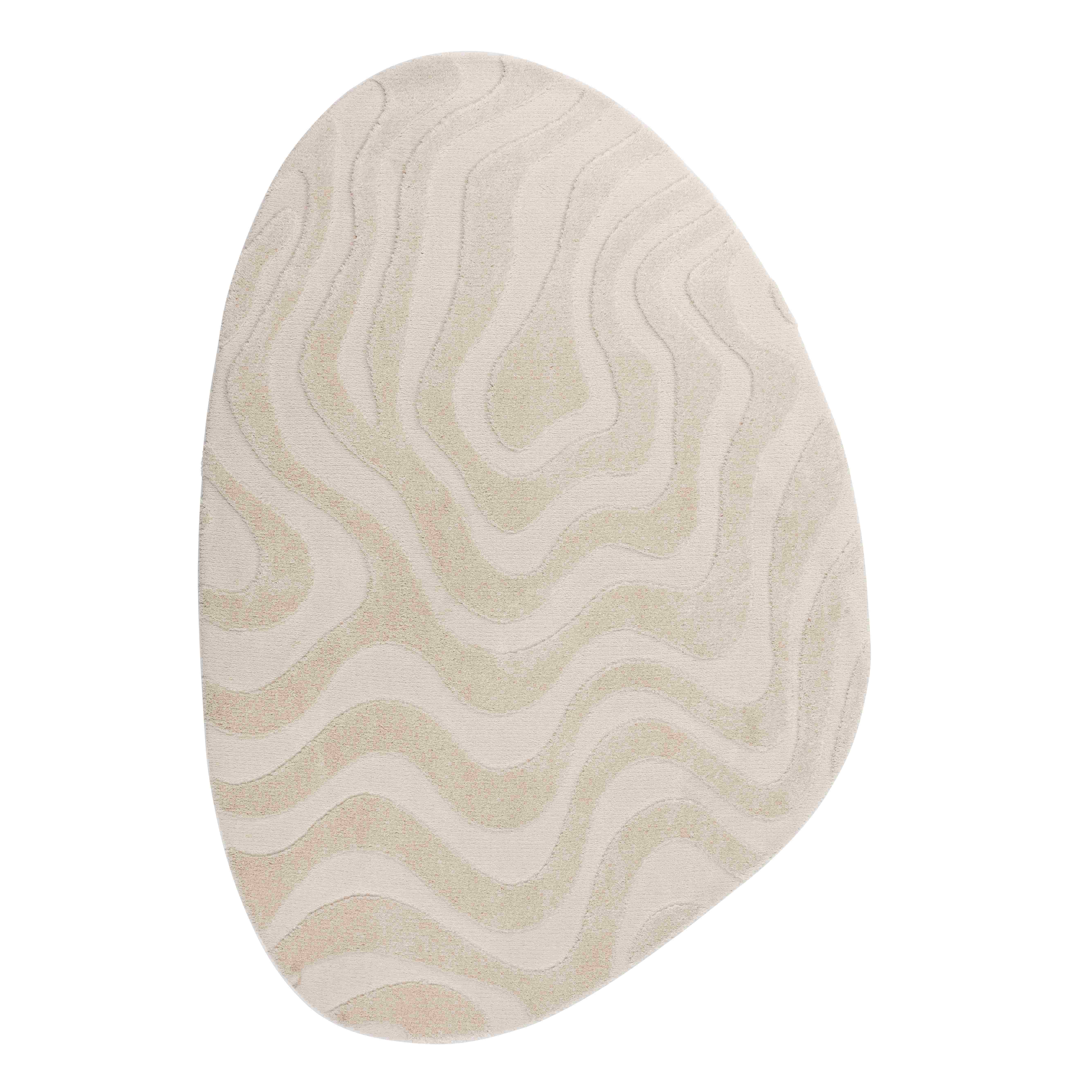 SCHOENER_WOHNEN-Teppich Blaze Linien-weiß