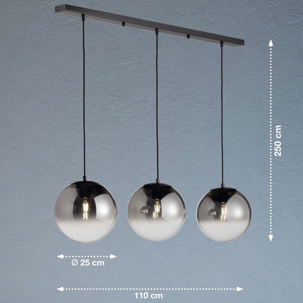 Pendelleuchte Mirror 3er