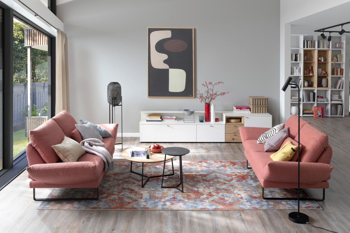 Wohnzimmer mit Farbakzenten SCHÖNER WOHNEN-Wohnzimmer