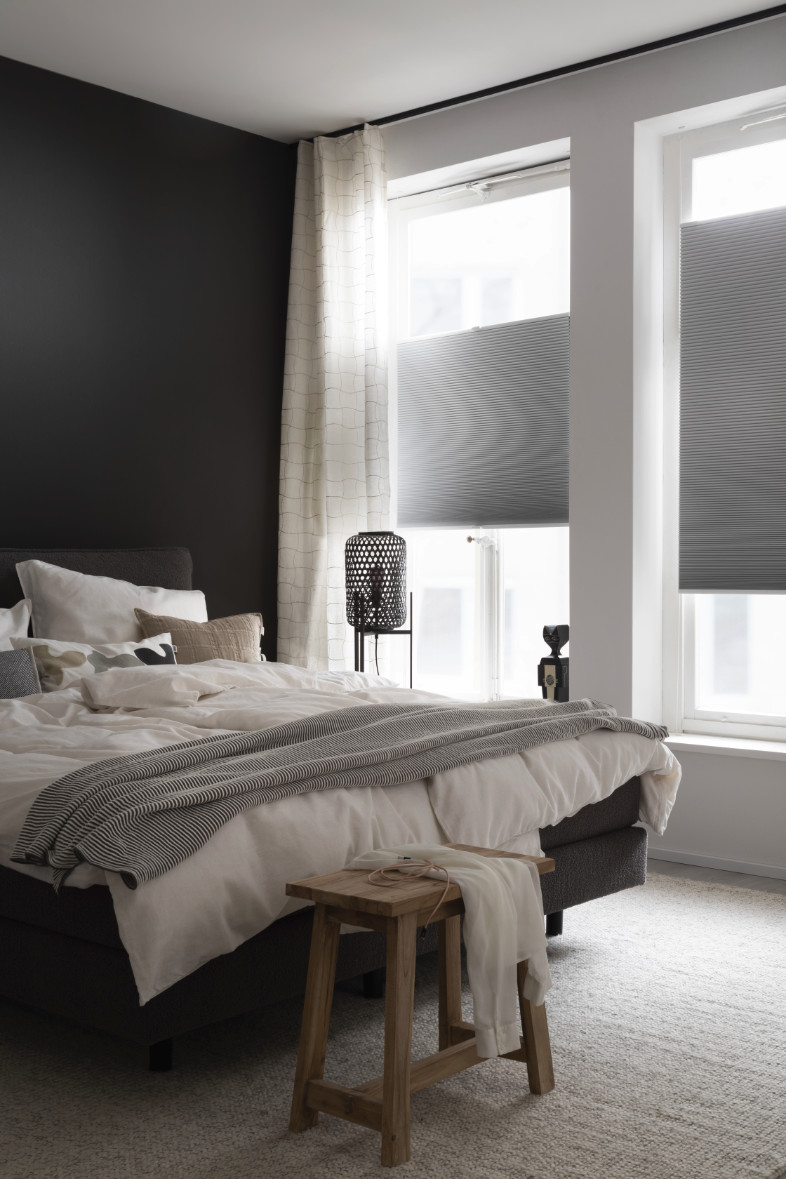 Schlafzimmer mit Plissees SCHÖNER WOHNEN-Schlafzimmer