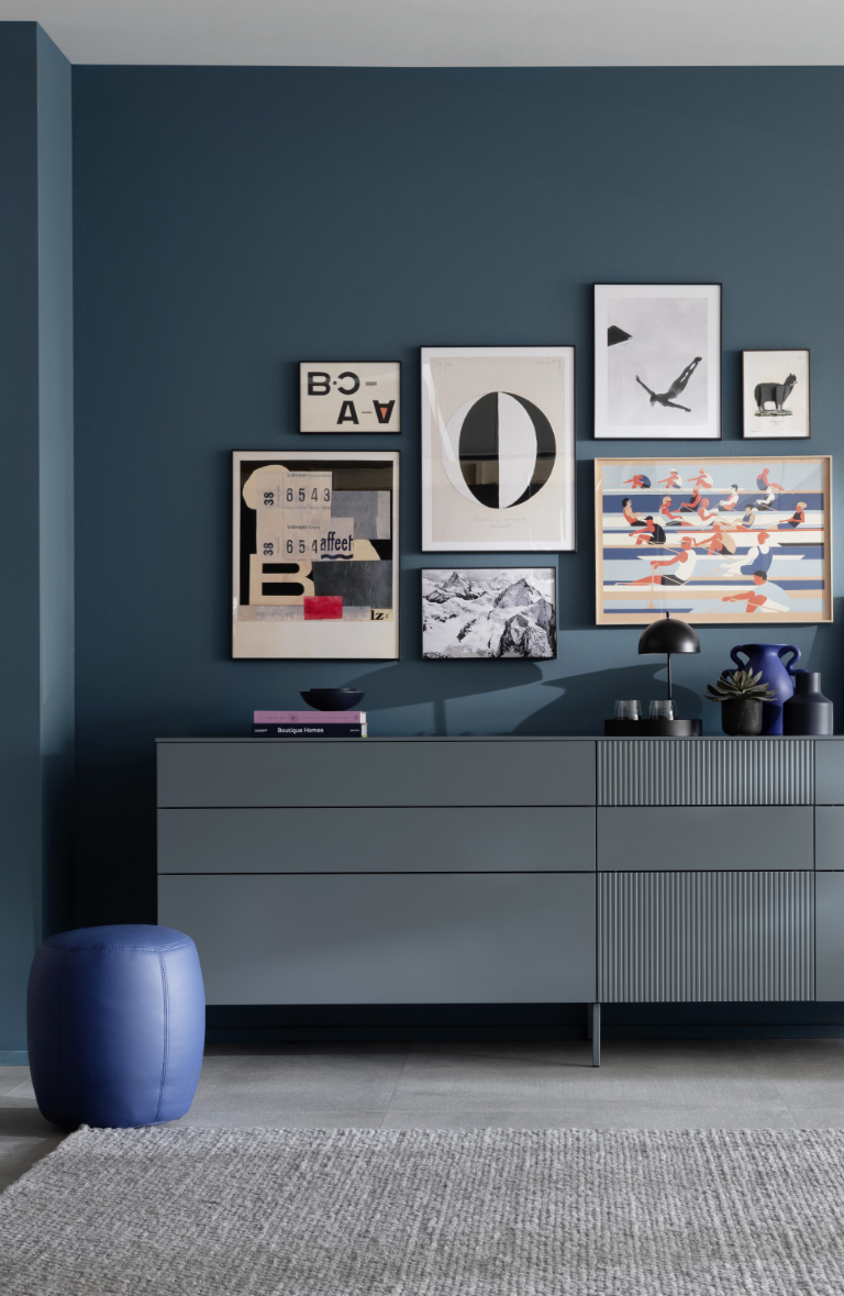 Bilderwand SCHÖNER_WOHNEN_Kollektion Blau Machen