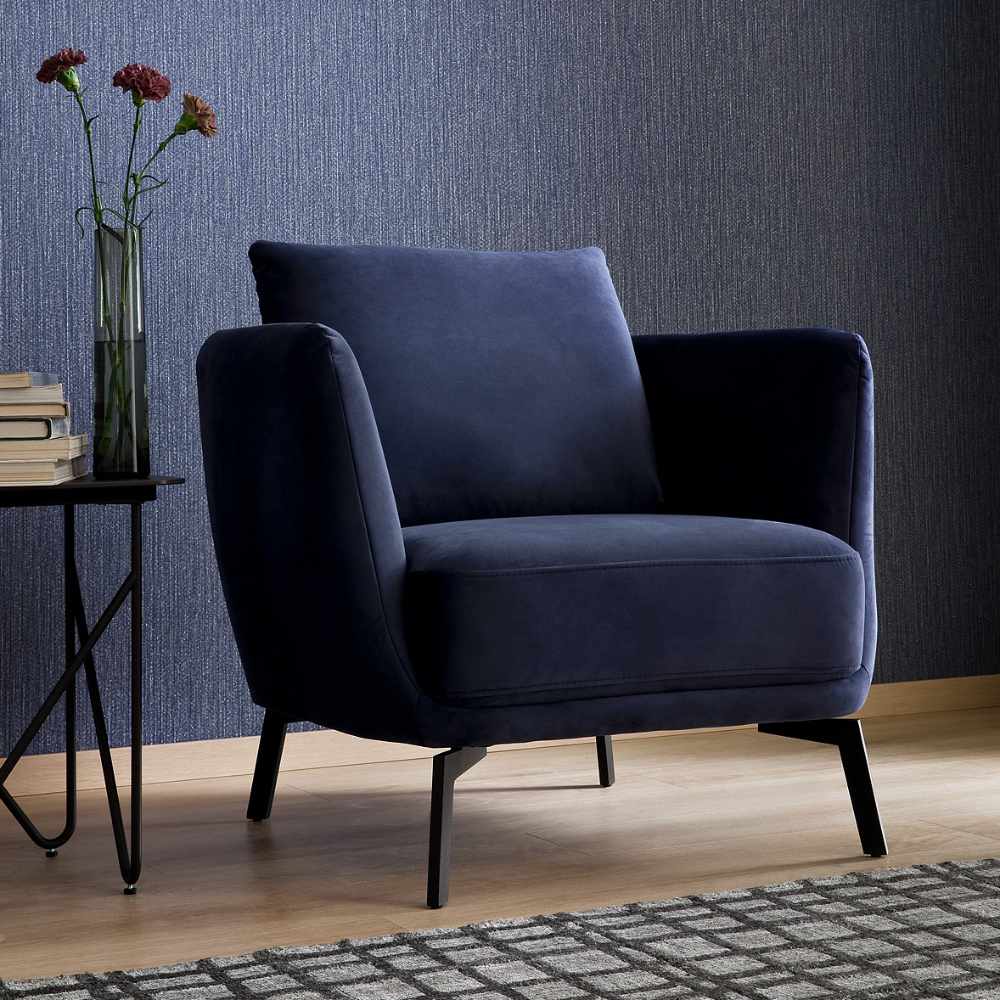 Sessel mit schwarzen Metallfüßen SCHÖNER WOHNEN-Sofas