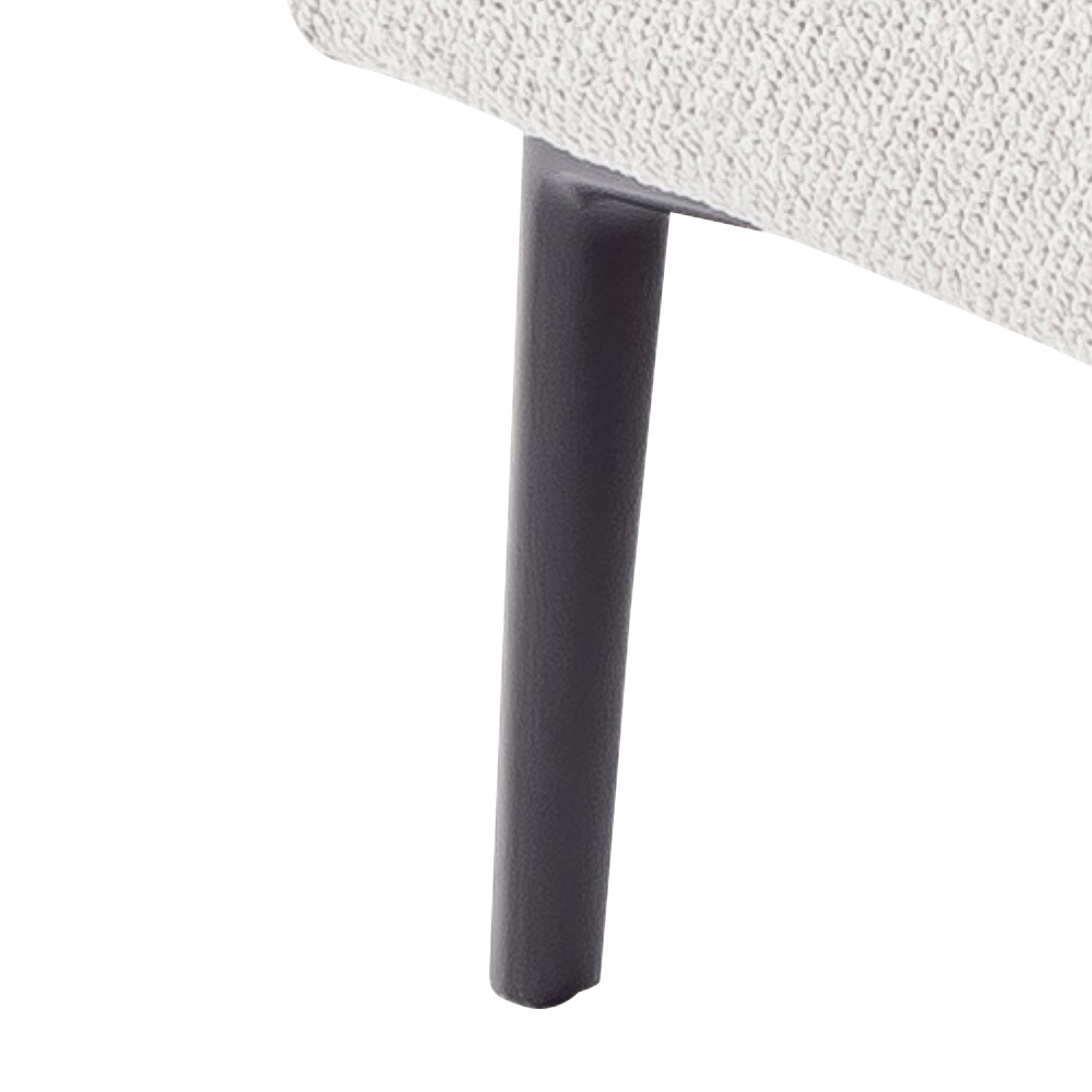 Metallrundfüße schwarz