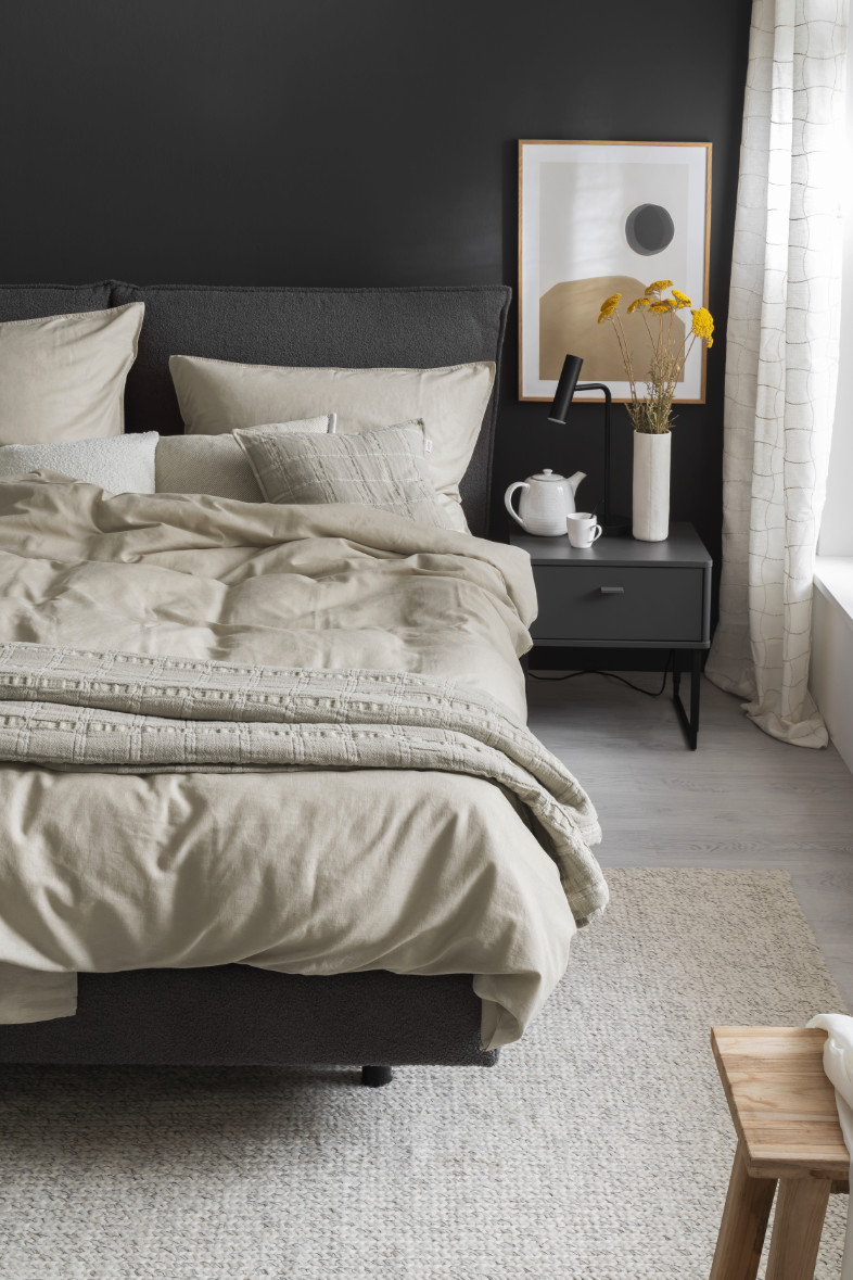 Unifarbene Bettwäsche in beige SCHÖNER WOHNEN-Bettwäsche