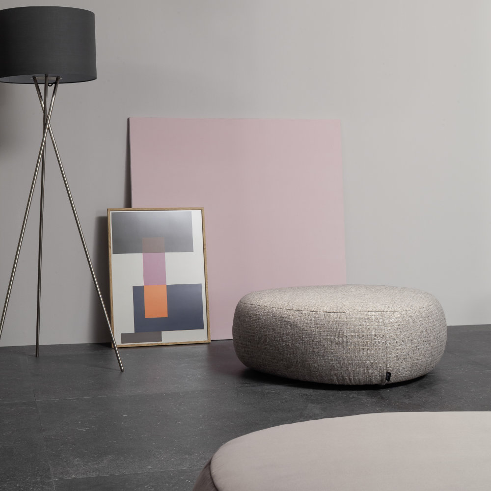Moderner Hocker SPOT in grau SCHÖNER WOHNEN-Hocker