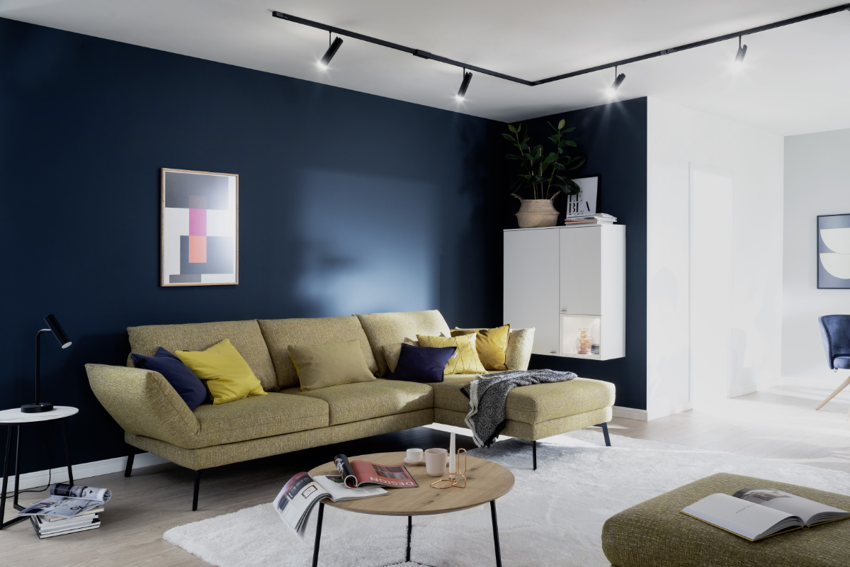 Wohnzimmer mit Sofa SCHOENER WOHNEN-Moebel