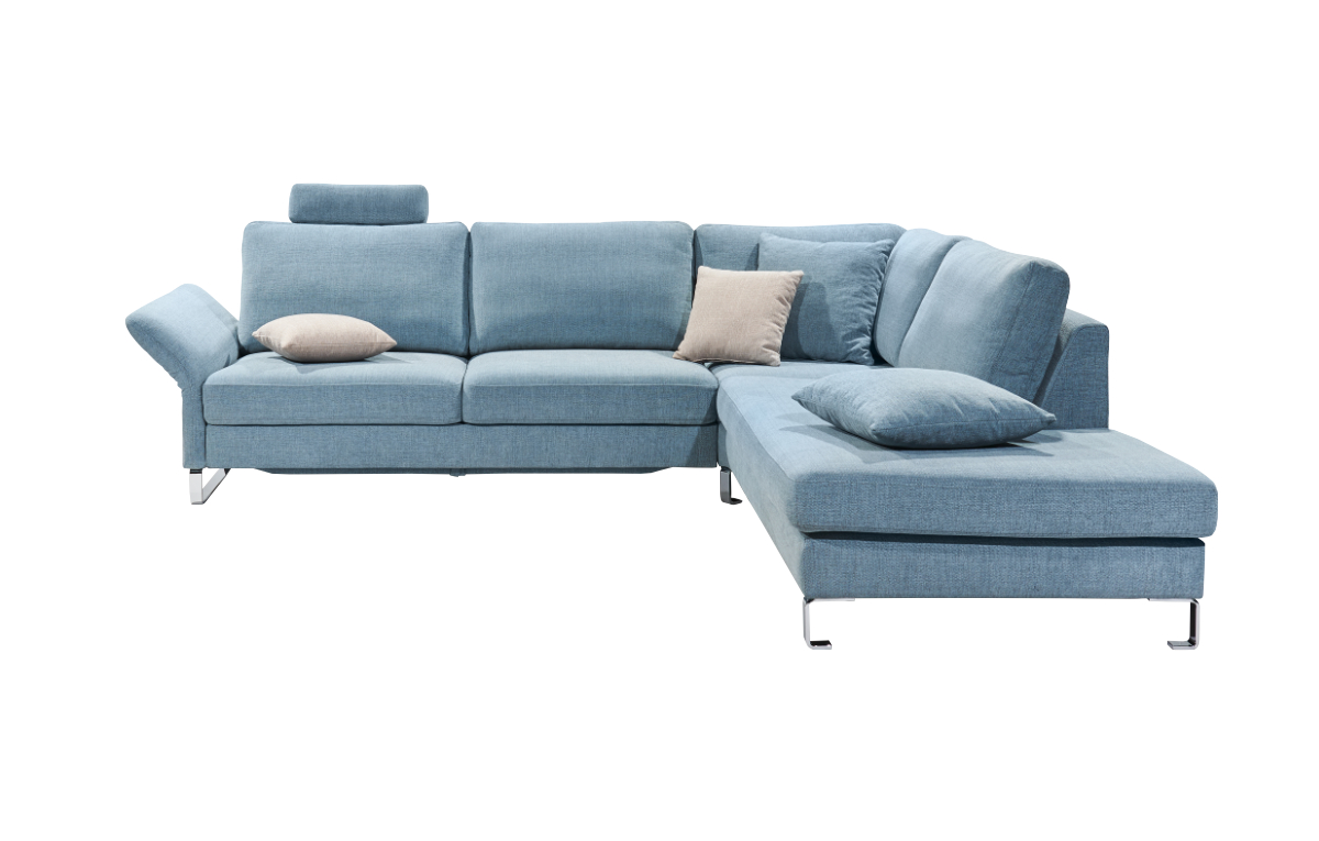 Ecksofa auf Kufen mit Kopfstütze SCHÖNER WOHNEN-Sofas